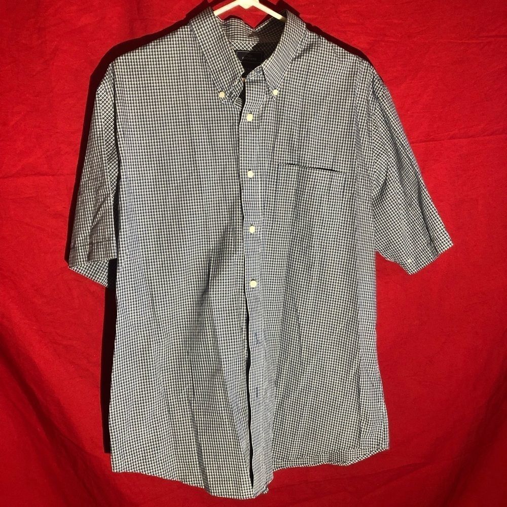 Dockers Mens Short Sleeve Button Down Shirt Size L